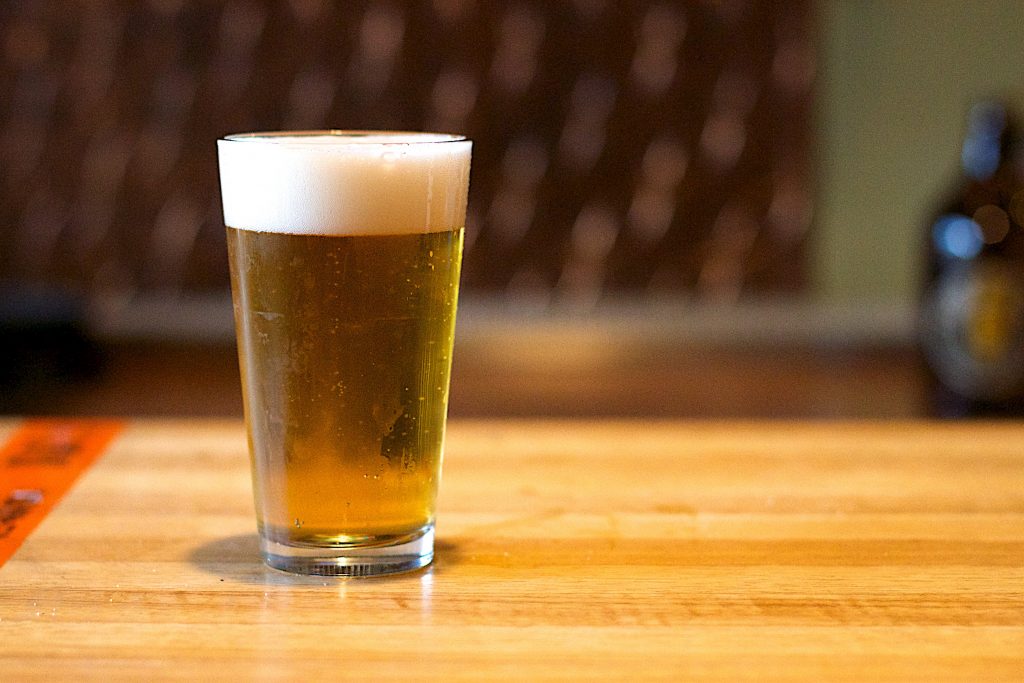 a pint of beer at a british beer festival